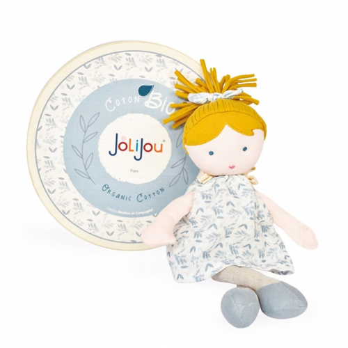 Jolijou Les Joliflores En Coton Bio Flore Amande - Мягкая детская кукла - изображение 1 | Labebe