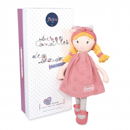 Jolijou Les Canailles Suzette Rose Clair - Мягкая детская кукла - изображение 1 | Labebe