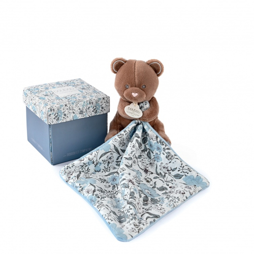 Bohaime Bear Plush With Comforter - რბილი სათამოშო პირსაწმენდით - image 1 | Labebe