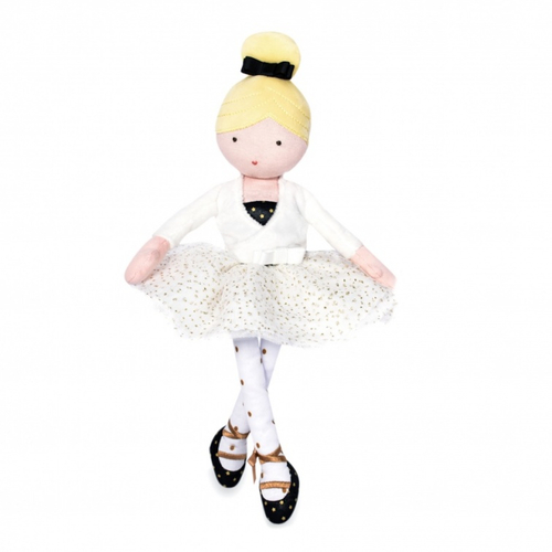 Jolijou Ma Petite Ballerine Anais Cache Cœur Blanc - Soft baby doll - image 2 | Labebe