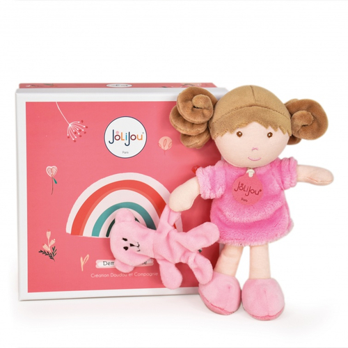 Jolijou Ma Premiere Poupee Rose - Soft baby doll - image 1 | Labebe