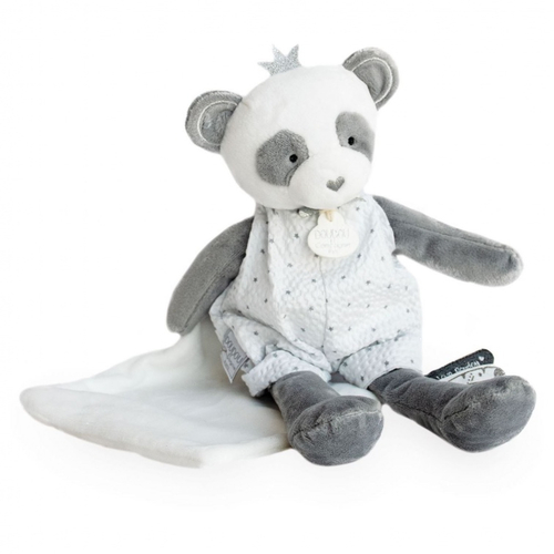 Attrape-Reve Panda Plush With Doudou - Мягкая игрушка с платочком - изображение 2 | Labebe
