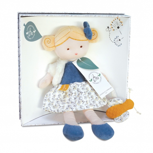 Jolijou Poupee Pollen En Coton Bio - Soft baby doll - image 1 | Labebe