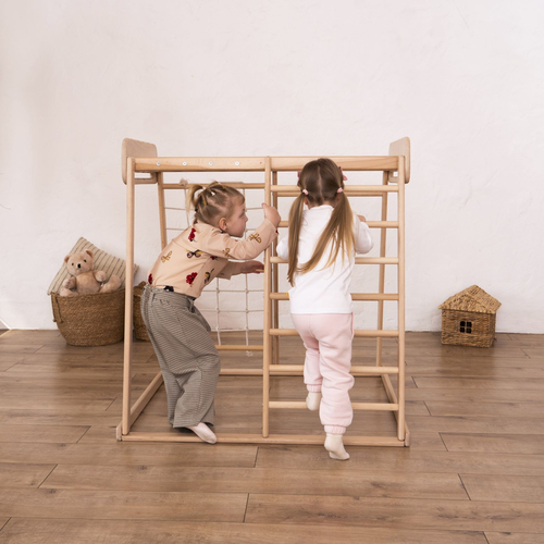 Indoor Jungle Gym For Kids - Деревянный детский тренажерный зал - изображение 4 | Labebe