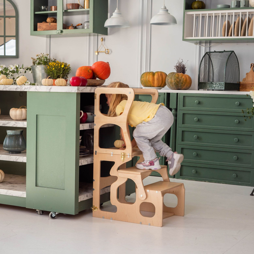 Convertible Kitchen Tower - Wooden children's learning tower - image 5 | Labebe