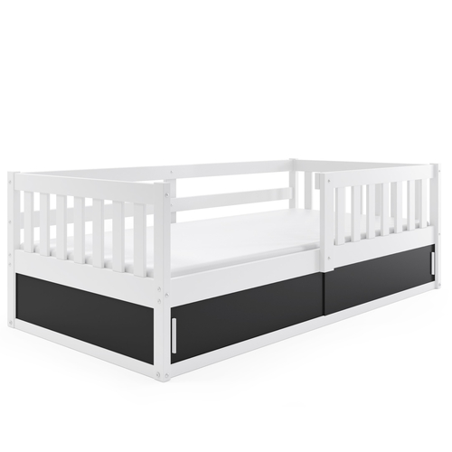 Interbeds Smart White - Wooden bed for teens with an integrated storage box - image 4 | Labebe