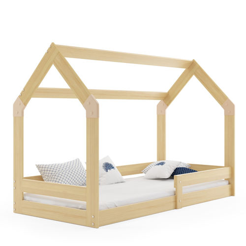 Interbeds Domek 1 Pine - Wooden bed for teens with an integrated storage box - image 3 | Labebe