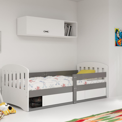 Interbeds Classic Graphite - Подростковая деревянная кровать с встроенным ящиком для хранения - изображение 1 | Labebe