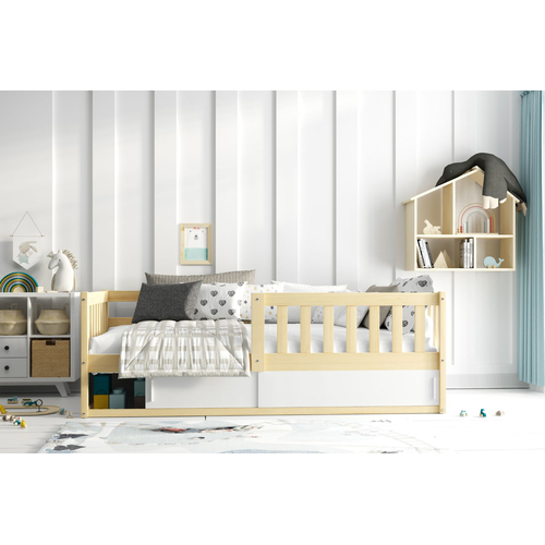 Interbeds Smart Pine - Подростковая деревянная кровать с встроенным ящиком для хранения - изображение 2 | Labebe