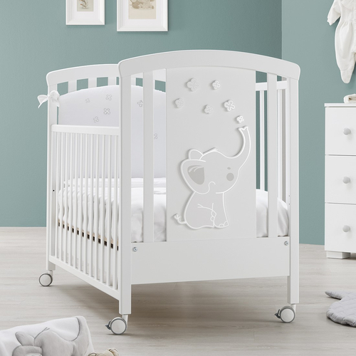Erbesi Elly Bianco - Cot on wheels - image 1 | Labebe