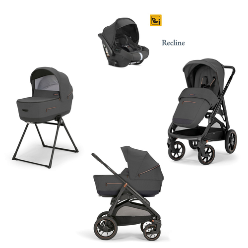 Inglesina Aptica XT Darwin RC Magnet Grey - Baby modular stroller with a car seat and bassinet stand - image 1 | Labebe