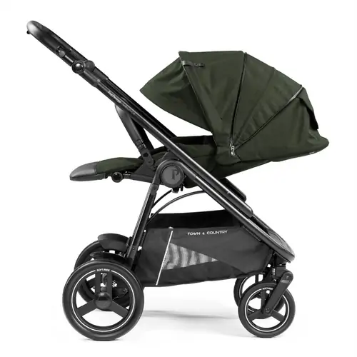 Peg Perego Veloce Town & Country Green - Детская модульная коляска-трансформер с автолюлькой - изображение 39 | Labebe