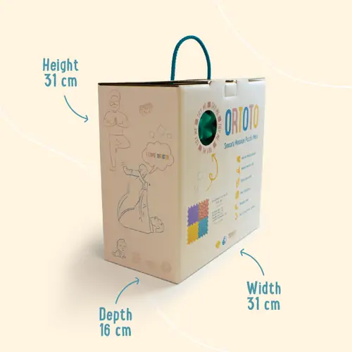 ORTOTO Nature Gifts (8 pcs. 30*30 cm) - ხალიჩა-ფაზლების ნაკრები ფეხების სენსორული მასაჟისთვის - image 18 | Labebe