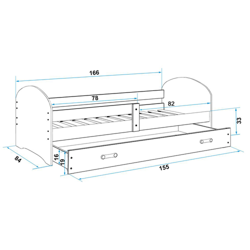 Interbeds Luki Cars - Teen's wooden bed - image 5 | Labebe
