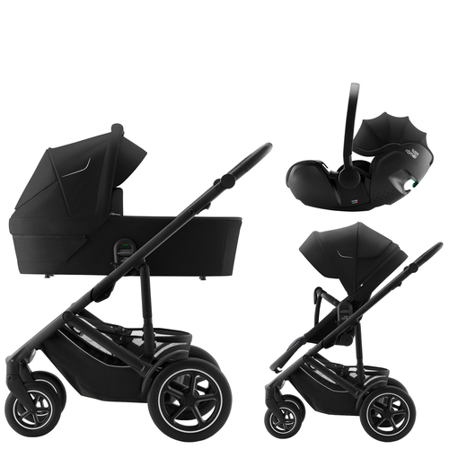 Britax-Roemer Smile 5Z Space Black - საბავშვო ეტლი ტრანსფორმერი ავტოსავარძლით - image 1 | Labebe