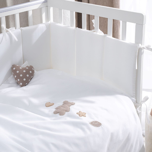 Perina Teddy Sateen Collection White - Baby bedding set - image 2 | Labebe