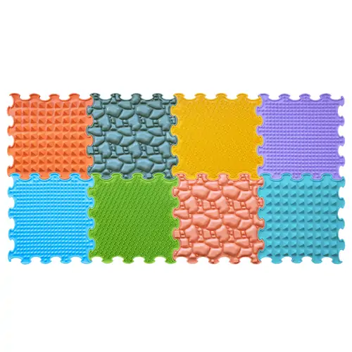 ORTOTO Nature Gifts (8 pcs. 30*30 cm) - ხალიჩა-ფაზლების ნაკრები ფეხების სენსორული მასაჟისთვის - image 10 | Labebe