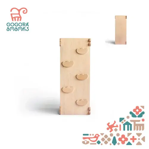 Gogora - Made in Georgia - Sliding board (With a cloud-shaped climbing steps,S) - image 1 | Labebe