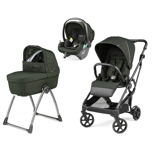 Peg Perego Vivace Green - Детская модульная коляска-трансформер с автолюлькой - изображение 1 | Labebe