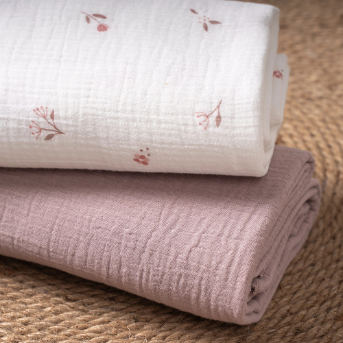 Perina Summer Pink Set of 2 - Комплект детских муслиновых пеленок - изображение 1 | Labebe