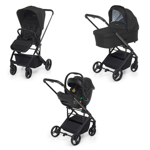 Foppa Pedretti Tictoc Ebony - Baby modular stroller with a car seat - image 1 | Labebe
