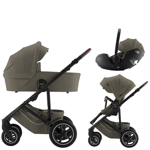 Britax Römer Smile 5Z Lux Urban Olive - Baby modular stroller with a car seat - image 11 | Labebe