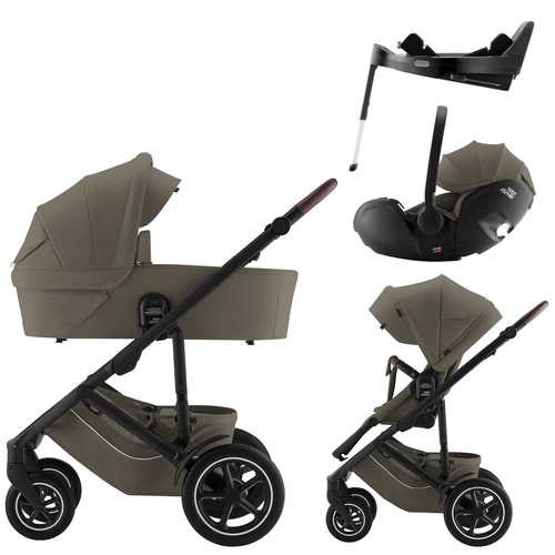 Britax Römer Smile 5Z Lux Urban Olive - Детская модульная коляска-трансформер с автокреслом - изображение 24 | Labebe