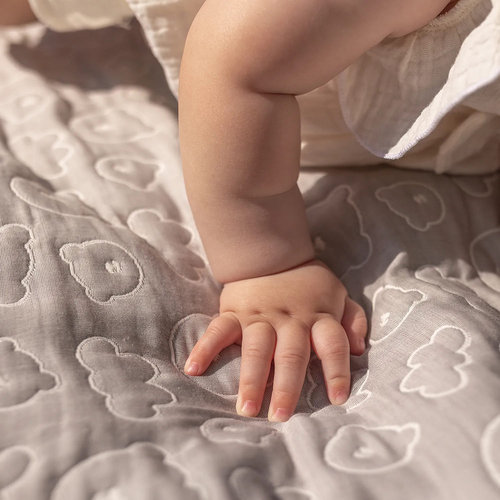 Perina Soft Cotton Grey - Baby double-sided blanket - image 6 | Labebe
