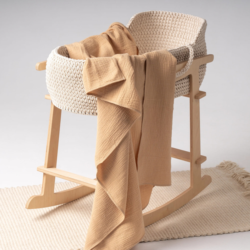 Perina Ochre - Baby muslin swaddle - image 2 | Labebe