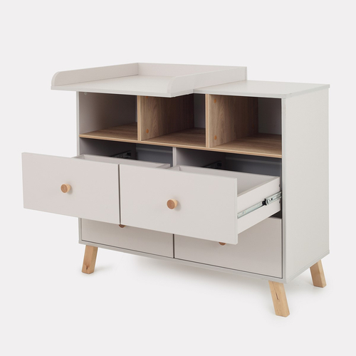 Rant Vester Crystal Beige - საბავშვო კომოდი გამოსაცვლელი დაფით - image 2 | Labebe