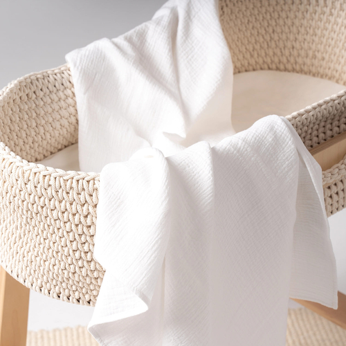 Perina White - Baby muslin swaddle - image 1 | Labebe