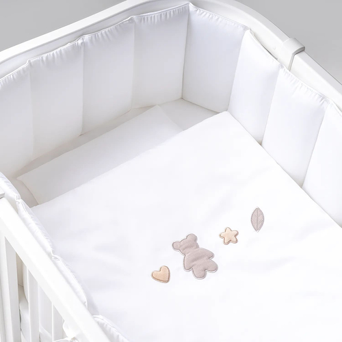 Perina Fence Sateen Collection White - Baby bed bumpers - image 1 | Labebe