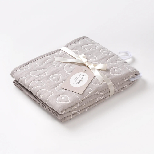 Perina Soft Cotton Grey - Baby double-sided blanket - image 1 | Labebe