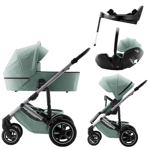 Britax Römer Smile 5Z Jade Green - Baby modular stroller with a car seat - image 38 | Labebe