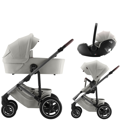Britax Römer Smile 5Z Lux Linen Grey - Baby modular stroller with a car seat - image 27 | Labebe
