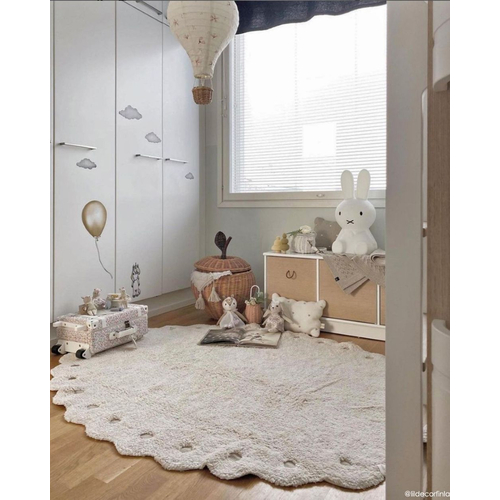 Lorena Canals Pine Cone Ivory - რეცხვადი ხელნაკეთი ხალიჩა - image 2 | Labebe