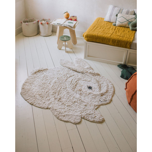 Lorena Canals Bunny Animal Rug - რეცხვადი ხელნაკეთი ხალიჩა - image 2 | Labebe