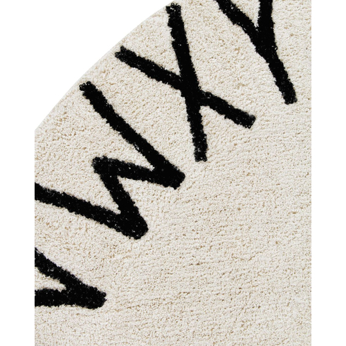 Lorena Canals Round Abc Natural-Negro/Natural-Black - რეცხვადი ხელნაკეთი ხალიჩა - image 5 | Labebe