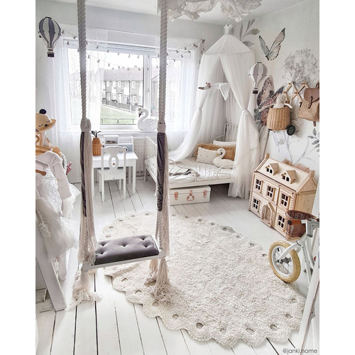 Lorena Canals Pine Cone Ivory - რეცხვადი ხელნაკეთი ხალიჩა - image 3 | Labebe