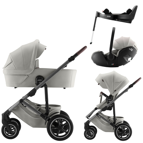 Britax Römer Smile 5Z Lux Linen Grey - Baby modular stroller with a car seat - image 41 | Labebe