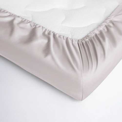 Perina Pearl-Grey Oval - Baby bed sheet with elastic band - image 3 | Labebe