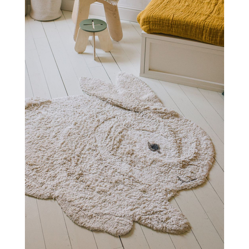 Lorena Canals Bunny Animal Rug - რეცხვადი ხელნაკეთი ხალიჩა - image 4 | Labebe
