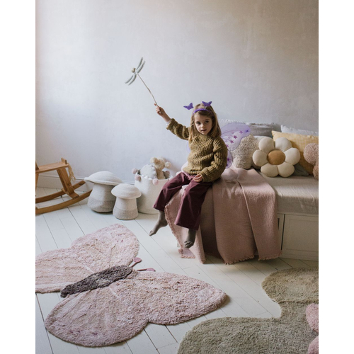 Lorena Canals Baby Butterfly Animal Rug - რეცხვადი ხელნაკეთი ხალიჩა - image 3 | Labebe