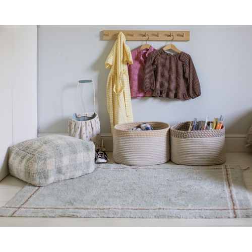 Lorena Canals Pouf Vichy Blue Sage - Пуф ручной работы - изображение 4 | Labebe
