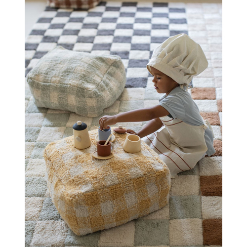 Lorena Canals Kitchen Tiles Blue Sage - რეცხვადი ხელნაკეთი ხალიჩა - image 3 | Labebe