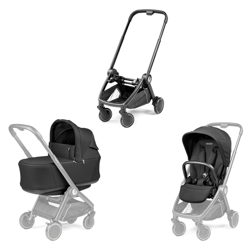 Peg Perego City Loop True Black - Детская модульная коляска-трансформер с автолюлькой - изображение 7 | Labebe