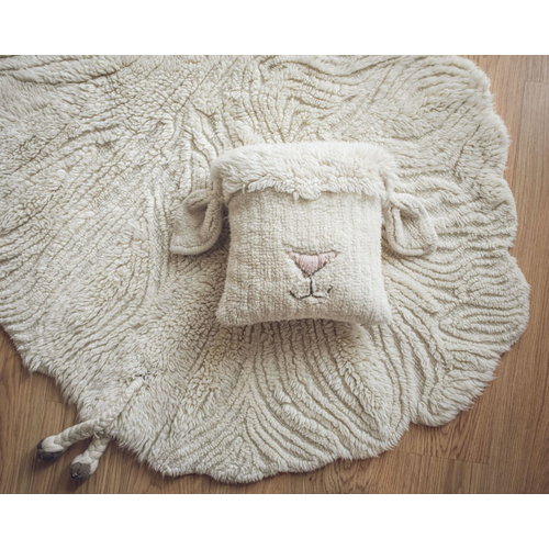 Lorena Canals Woolable Pink Nose Sheep - Подушка ручной работы - изображение 3 | Labebe