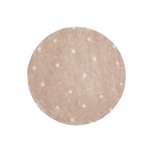 Lorena Canals Round Dot Rose - Моющийся ковер ручной работы - изображение 1 | Labebe