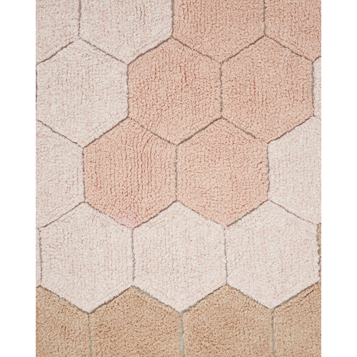 Lorena Canals Round Honeycomb Rose - რეცხვადი ხელნაკეთი ხალიჩა - image 7 | Labebe