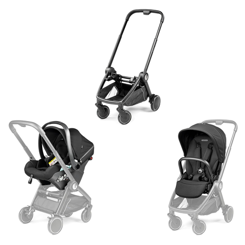 Peg Perego City Loop True Black - Детская модульная коляска-трансформер с автолюлькой - изображение 8 | Labebe